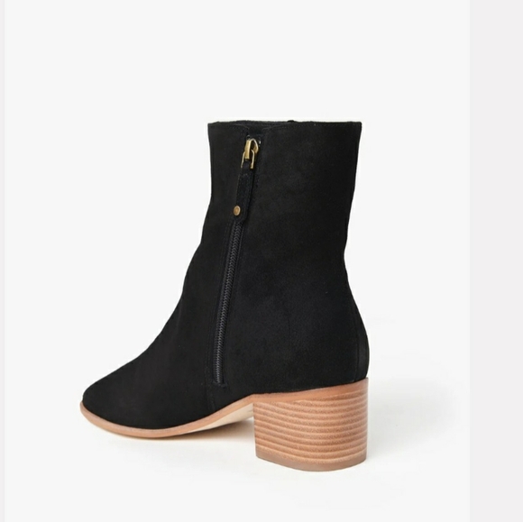 Soludos Women's Greta Bootie Black 100% Suede Size 8 - Picture 5 of 12